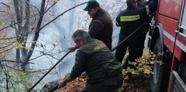 Συμβολή της Ομοσπονδιακής Θηροφυλακής της ΚΟΜΑΘ στην πυρκαγιά του Παπίκιου Όρους στη Θράκη